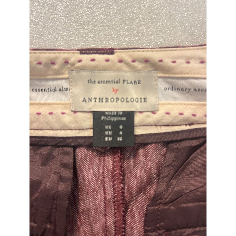Anthropologie The Essential Slim Flared Pants Size 0 - Picture 7 of 7
